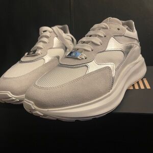 ROBERTO CAVALLI Laced Sneakers w/ Mixed Inserts Women Size 1O- Men 8.5 NWB W/COA